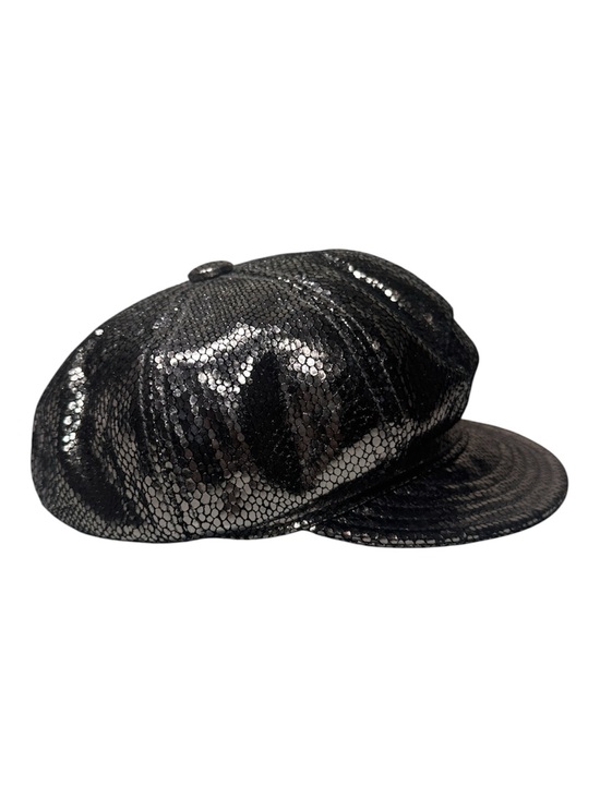 Uncharted by Goorin Bros. Silver Snakeskin Leather Newsboy Hat- RARE!